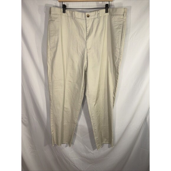 Lands End Men’s khaki Raw Hem Sz 42X29 - Picture 1 of 12